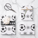 Recherche de ballons de football papier cadeau Noir et blanc