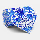 Recherche de motif de feuille cravates Bleu marine