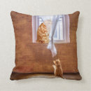 Recherche de chat tigré coussins Orange