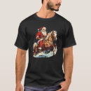 Recherche de cheval à noël tshirts Cavalière
