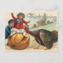 Recherche de jour de thanksgiving cartes postales Garçon