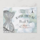 Recherche de haute couture vœux cartes Vintage