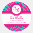 Recherche de pink zebra autocollants Rose