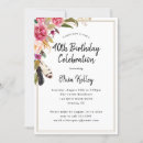 Recherche de plume anniversaire invitations Boho
