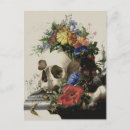 Recherche de crâne vintage cartes postales Floral