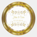 Recherche de gold foil mariage autocollants Vintage