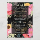 Recherche de motif de tournesol invitations Couple