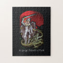 Recherche de dragon rouge puzzles Noir