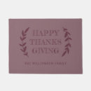 Recherche de thanksgiving paillassons Nom de famille