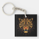 Recherche de tête de tigre porteclés Animal