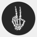 Recherche de main paix autocollants Os