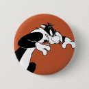 Recherche de sylvester badges Looney tune caractère