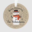 Recherche de bonhomme de neige heureux ornements Hiver