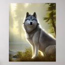 Recherche de loup de forêt posters Animaux sauvages