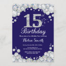 Recherche de blue and silver invitations Fête d'anniversaire