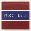 Recherche de le football dessous de verres Blanc