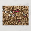 Recherche de motif textile cartes postales William morris