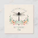 Recherche de libellule rose cartes visite Floral