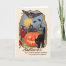 Recherche de hibou vintage vœux cartes Sorcière