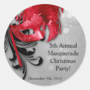 Recherche de masque rouge autocollants Argent