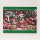 Recherche de terrier de boston puzzles Noël
