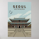 Recherche de séoul posters Voyage vintage rétro