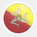 Recherche de drapeau sicilien autocollants Sicile