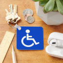 Recherche de signe handicapé porteclés Fauteuil roulant