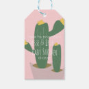 Recherche de cactus étiquettes cadeau Baby shower