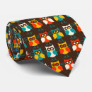 Recherche de motif hibou cravates Hiboux
