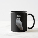 Recherche de hibou noir et blanc tasses Oiseau
