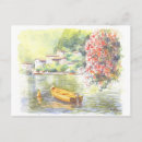 Recherche de lacs italiens cartes postales Aquarelle