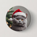 Recherche de noël de chat badges British shorthair