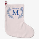 Recherche de bleu chaussette de noël Monogramme