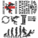 Recherche de joueur de rugby autocollants Entraîneur