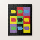 Recherche de pop art puzzles Noir