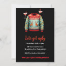 Recherche de ugly sweater party invitations Élégant