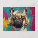 Recherche de peinture de caniche cartes postales Mignon