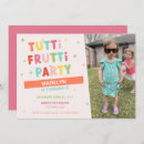 Recherche de tutti frutti invitations Fille