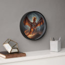 Recherche de murale de dragon horloges Noir