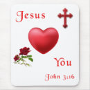 Recherche de jésus vous aime tapis souris Religieux