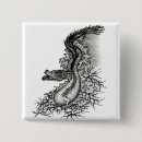 Recherche de dragon noir badges Noir et blanc