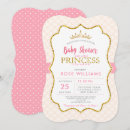 Recherche de princesse cartes baby shower fille invitations Rose
