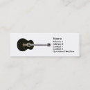 Recherche de guitare acoustique cartes visite Simple