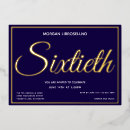 Recherche de 60th anniversaire invitations Bleu