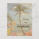 Recherche de salutations de la floride cartes postales Rétro