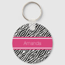 Recherche de zèbre noir et blanc porteclés Moderne