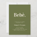 Recherche de olive green baby shower invitations Moderne