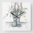 Recherche de dessins au crayon horloges Fleurs