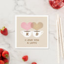 Recherche de latte serviettes Coeur